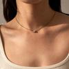 LECLAT 6P MOISSANITE NECKLACE WHITE/VERMEIL