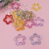 Pentagonal Pendant Creative for Bracelet Earring Making 30mm Star Loose Beads Transparent DIY Jewelry Accessories Charms Fashion Handmade Acrylic