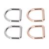 120 шт. металлических D-образных колец, бесшовный интерфейс, прочные несущие нагрузку золотые серебряные антикоррозийные D-образные пряжки