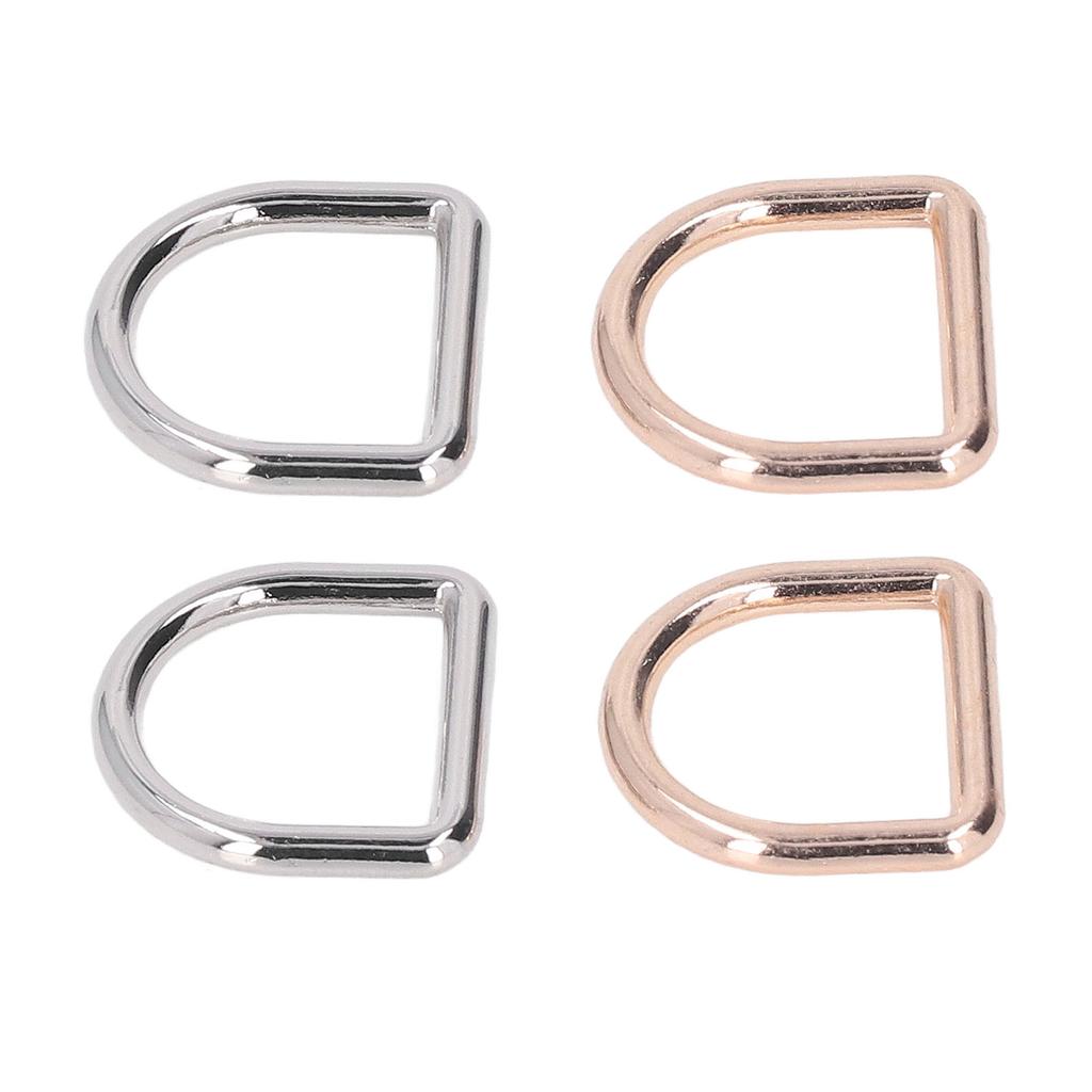 120 шт. металлических D-образных колец, бесшовный интерфейс, прочные несущие нагрузку золотые серебряные антикоррозийные D-образные пряжки