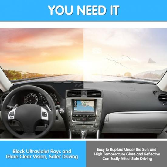 Кожаный Противоскользящий Коврик на Приборную Панель Чехол на Приборную Панель Дэшмат Для Lexus IS250 IS350 2006-11