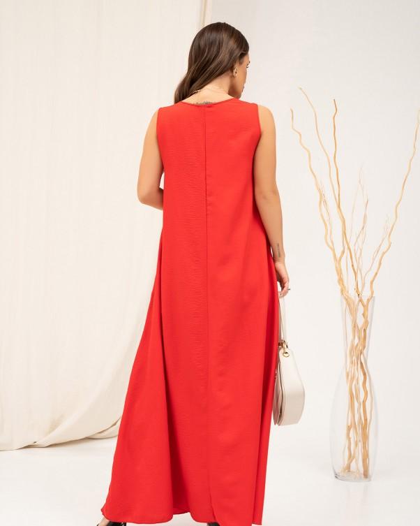 Длинный сарафан свободного кроя ISSA PLUS