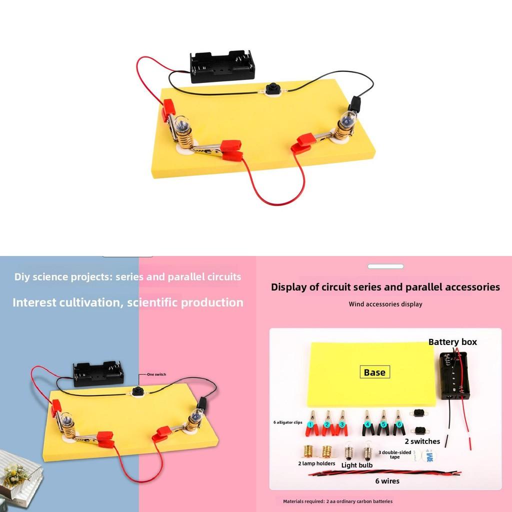 Childrens Physics Experiment Set With Electrical Circuit Components For Science Education