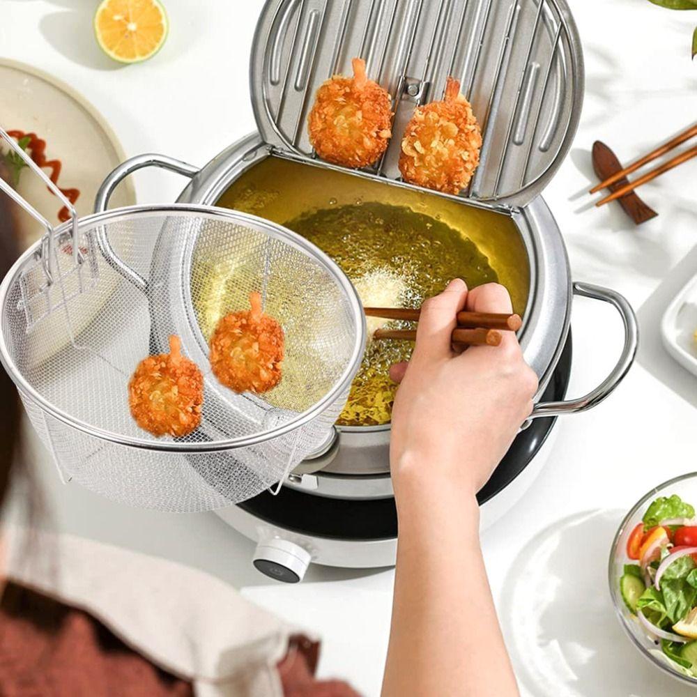 Кухонные куриные крылышки с ручкой Сетка для жарки картофеля фри во фритюре Корзина для жарки Фильтр для пищевых продуктов Дуршлаг Кулинарные инструменты