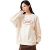 Anta Lifestyle Series Letter Круглый вырез пуловер флисовый свитшот унисекс свитшот бежевый 972338702-1