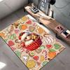 Festive treats holiday theme carpet Yoga living room room decor children's crawling mat doormat area rug games mat