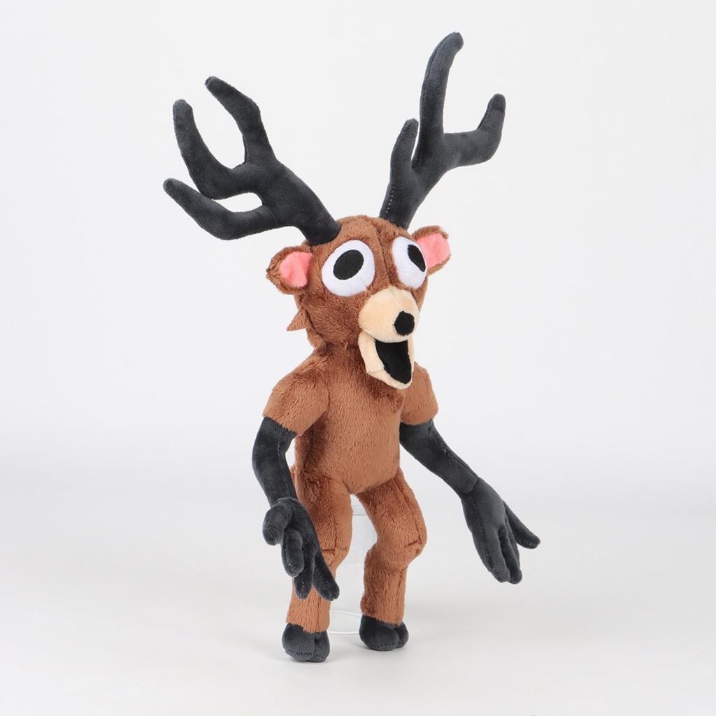 Hushan Unofficial Deer Plush Toy from Nights In the Roblox Halloween Birthday Horror Game Merchandise "99 Forest" (38cm) Doll, Cushion, Gift, [Used]