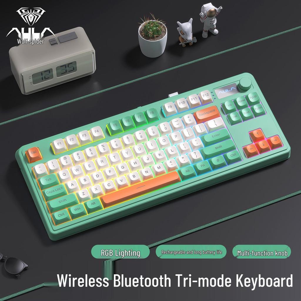 S3187 Bluetooth и проводная тихая механическая клавиатура для ноутбука/настольного компьютера