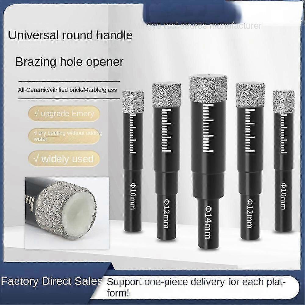 7pcs Black Diamond Drill Bits Set Compatible Granite Ceramic 5/6/8/10/12/14/16mm