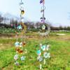 Crystal Wind Chime Hangings Pendant Gold Silver Series Star Moon Creative Home Aeolian Bell Windbell Decoration For Home Bedroom