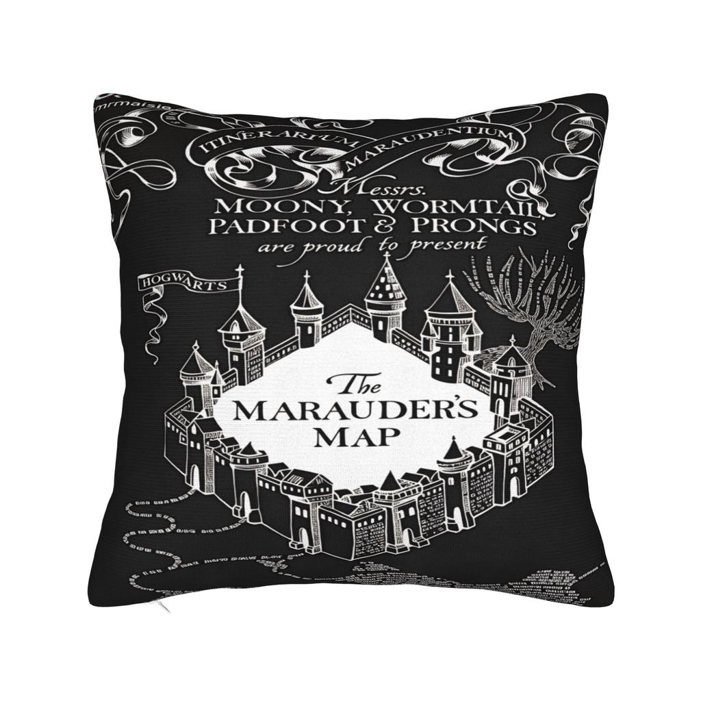 Наволочка для подушки «Карта мародеров» Удобная наволочка Модная наволочка для офиса, автомобиля, домашнего декора