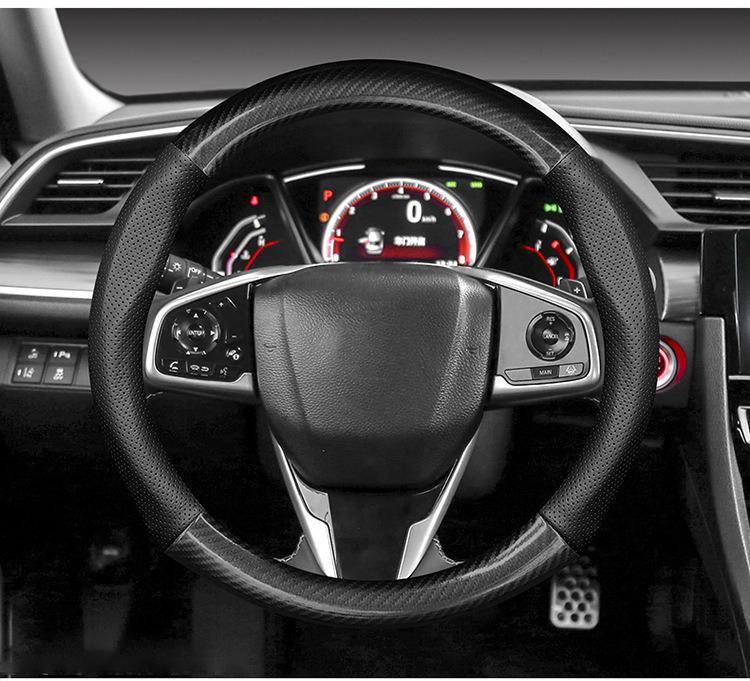 LIP1 Для Volkswagen VW Golf 7 Mk7 Touran Up Jetta Passat B8 Tiguan Чехол на руль автомобиля из углеродного волокна и кожи, дышащий, противоскользящий