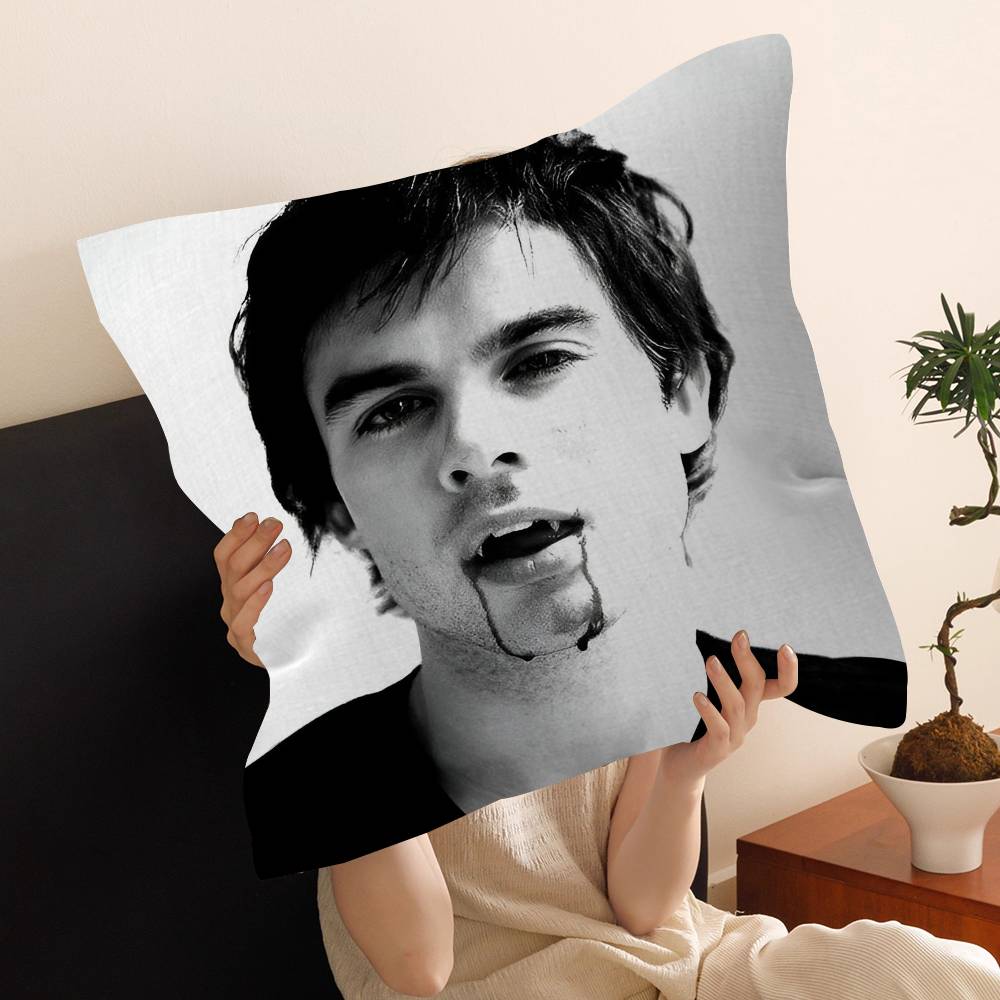 Чехол на подушку Damon Salvatore Дневники вампира Наволочка для автомобильной подушки-плед для дивана Автомобильный Рождественский подарок xсм xсм