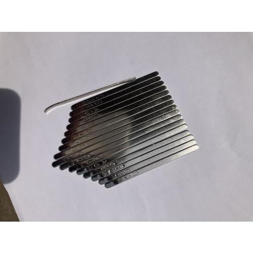 17-note Kalimba Keys, Replacement Metal Keys with Stamping, Pack of 17, Value Pack