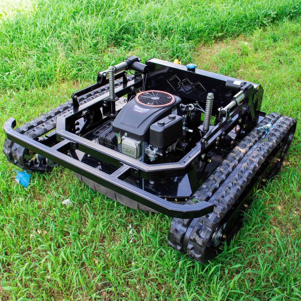 Remote Control Crawler Lawn Mower for Agricultural Reclamation and Orchard Weeding