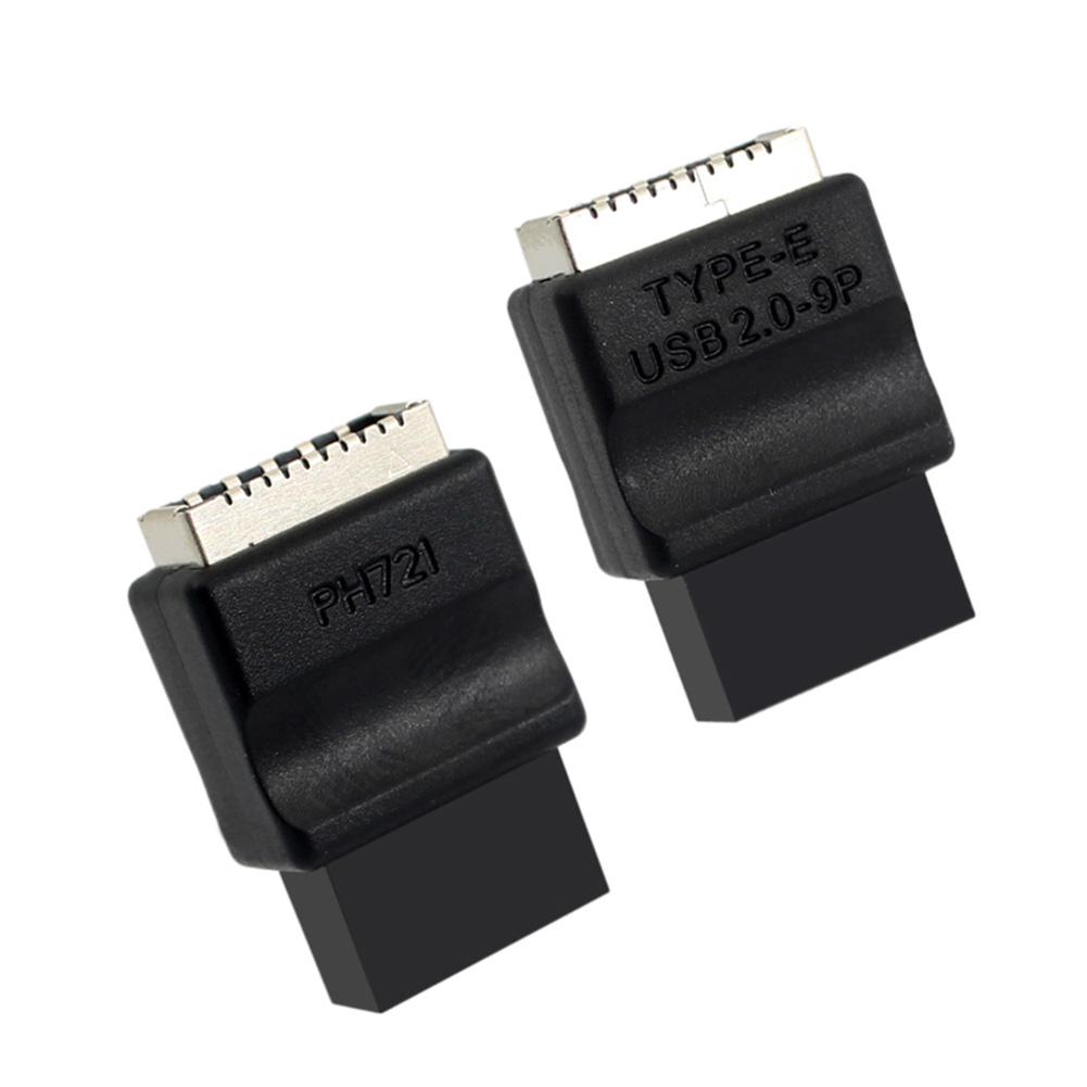 Адаптер-удлинитель USB 2.0 9-Pin на Type-E для передней панели материнской платы, штыревой на гнездовой, для настольного ПК