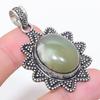 Natural Aquamarine Gemstone 925 Sterling Silver Jewelry Pendant 2.01" q4L66