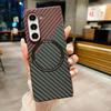 Магнитный чехол с текстурой под карбон для Samsung Galaxy Z Fold 7 6 5 4 3 5G, тонкий, противоударный, защитная крышка