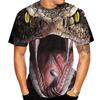 3D Print Horror Animal Snake T-Shirt Men Fashion Cobra Pattern Tees Loose Street Women O-Neck Tops Oversized Harajuku T Shirts