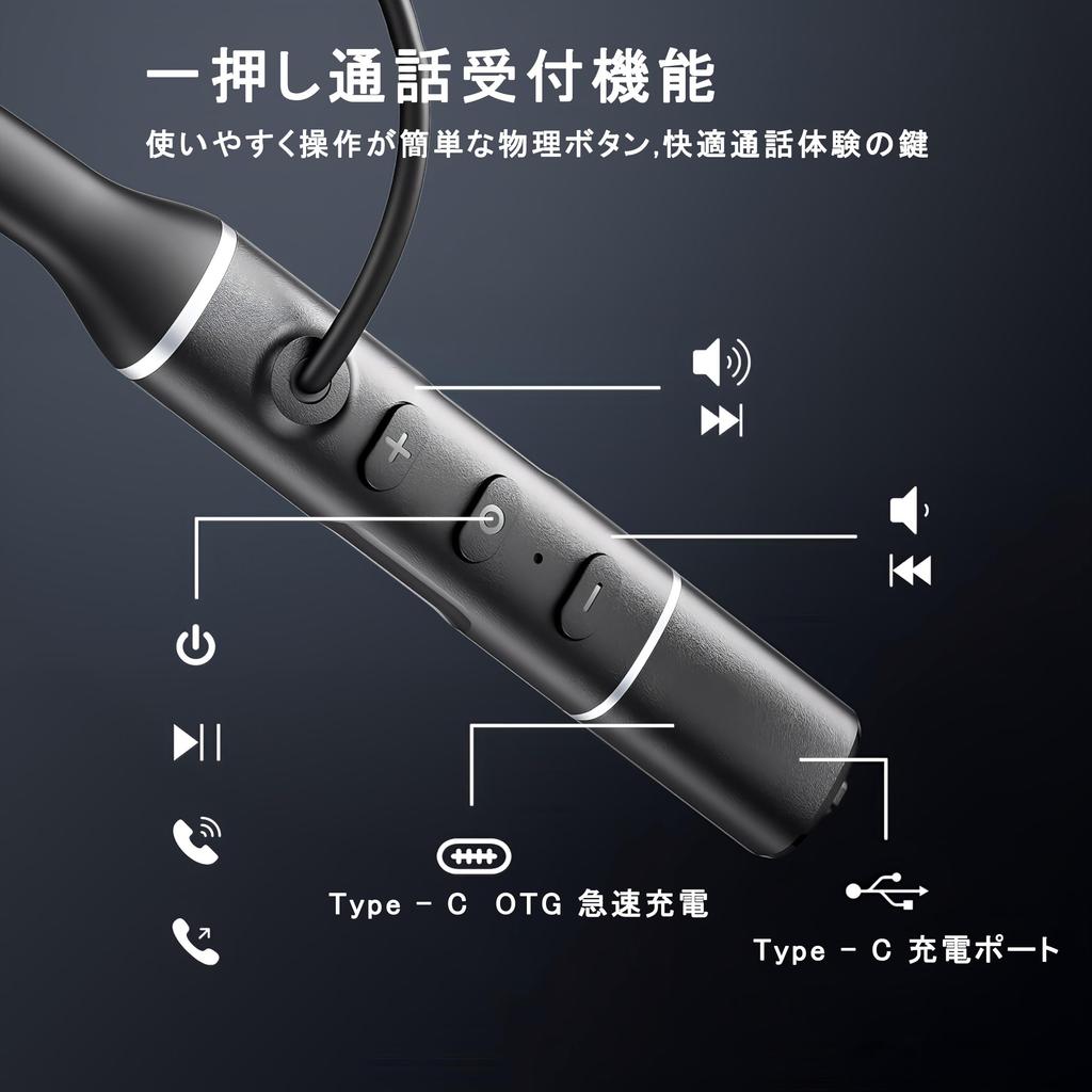 Wireless Earphones with Double USB C Charging Up To 35 Hours of Continuous Bluetooth Neckband Type IPX5 Noise Zoom Bluetooth5.4, Earphones, Port,