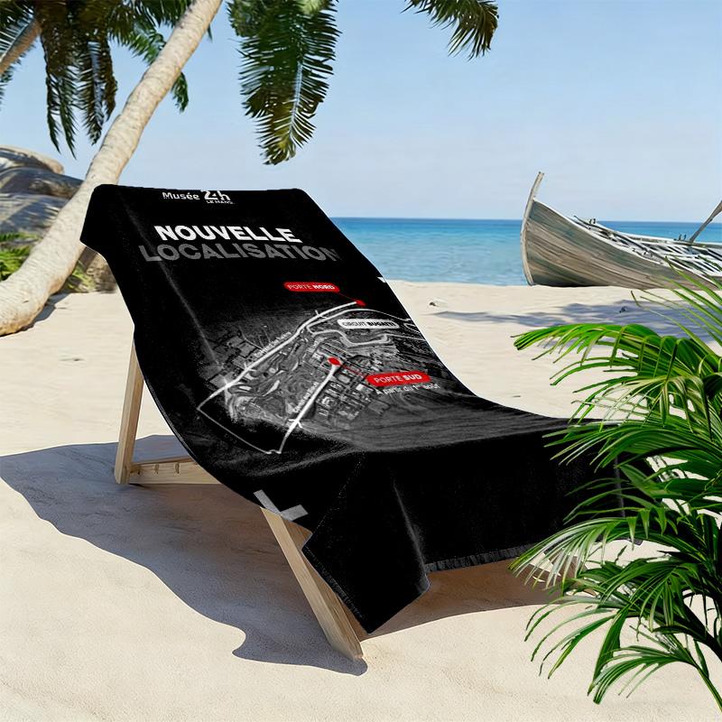24 Hours Le Mans: Glory beach towel soft beach seaside Outdoor pool towel Absorbent bath towel Fashion Outdoor picnic beach mat printing beach towel