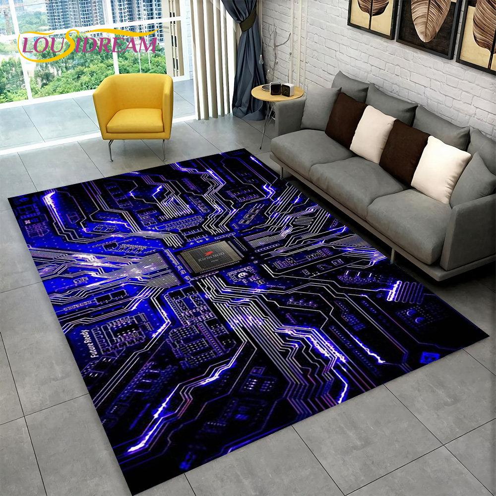 Коврик с 3D чипом, ковер для дома, гостиной, спальни, дивана, игровая комната, коврик для декора, детский игровой нескользящий напольный коврик