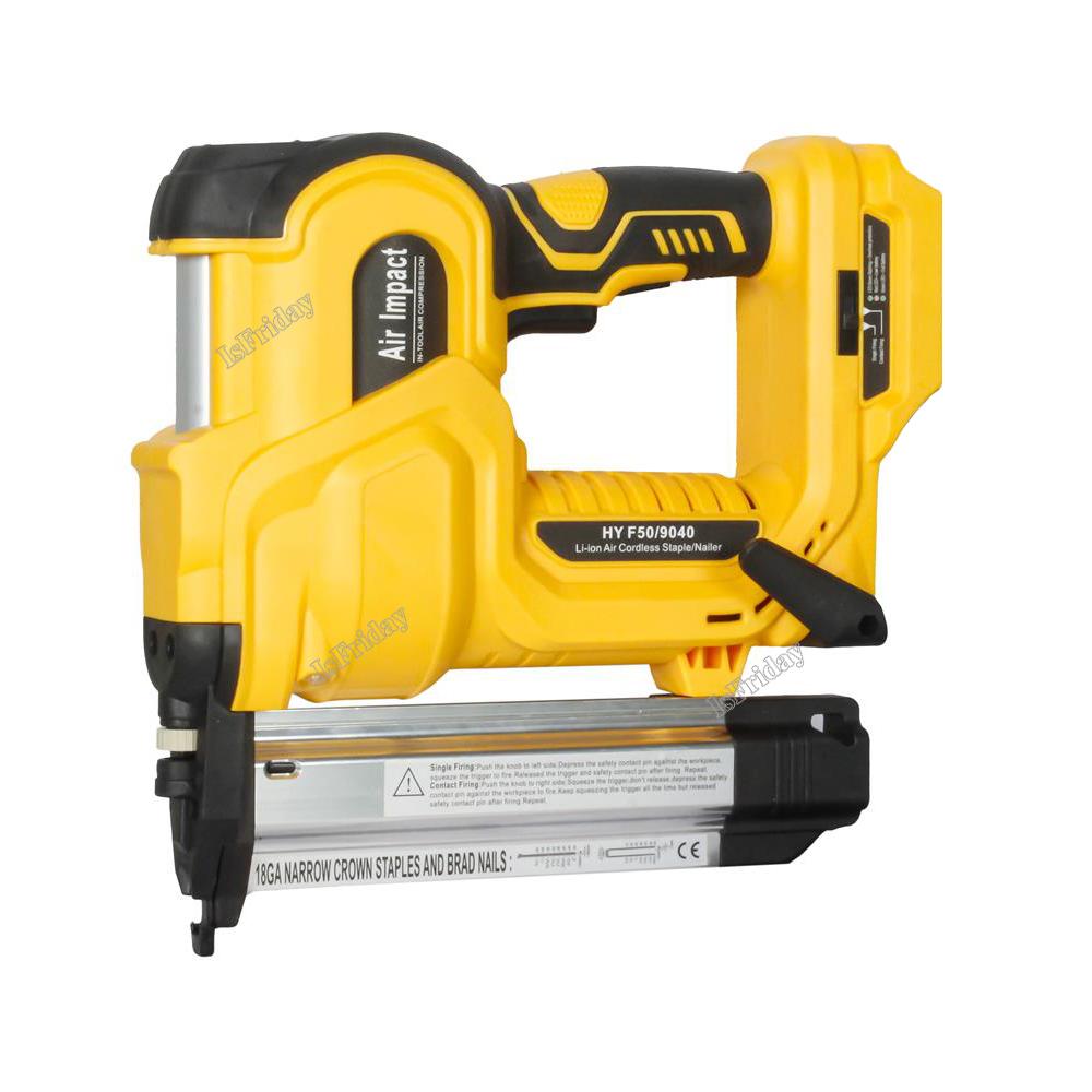18 В беспроводной электрический 2 в 1 гвоздезабивной пистолет/степлер с 200 шт. F50 и 9032(К432) Совместимость с гвоздями для литиевой батареи серии B 18 В