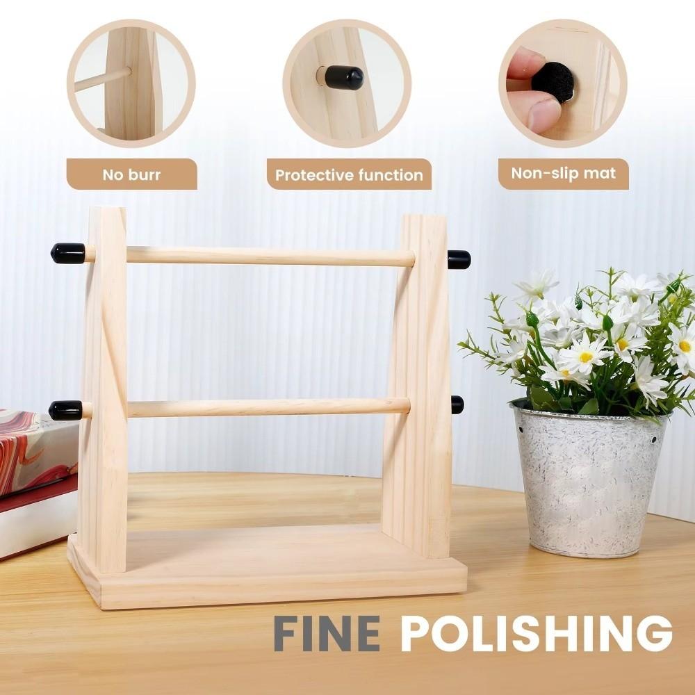 Manual Wool Storage Rack Vertical Rotating Yarn Spool Organizer Yarn Winder Thread Holder  Knitting