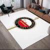Feyenoord Art Flannel Printed Carpet, Home Sofa Decoration for Living Room & Bedroom, Non‑Slip Play Flannel Floor Mat for Game Room