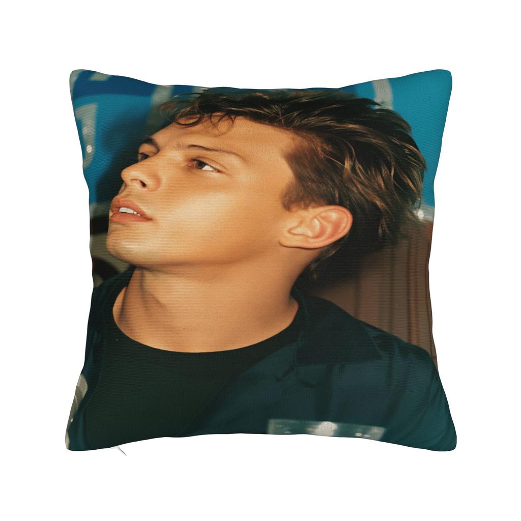 Singer L-Luis M-Miguel Pillow Cover Retro Trendy Pillow Case For Sofa Couch Bed Living Room Soft Pillowcases Birthday Present