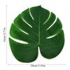 12Pcs Monstera Leaf Table Flag Cutlery Mat Coaster Family Wall Decoration Fake Flower