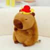 Red Packet Capybara Plush Doll Soft Stuffed Capybara Doll Simulation Capybara Toy  Christmas Toy