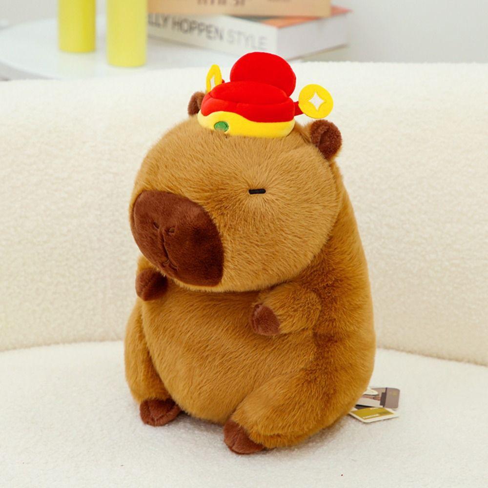 Red Packet Capybara Plush Doll Soft Stuffed Capybara Doll Simulation Capybara Toy Christmas Toy