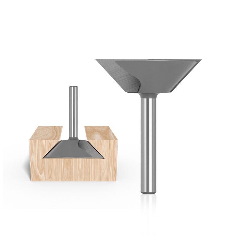 1 шт., фреза для очистки нижней части ласточкиного хвоста, хвостовик 8 мм, деревообрабатывающая гравировка, чистая фреза для дерева