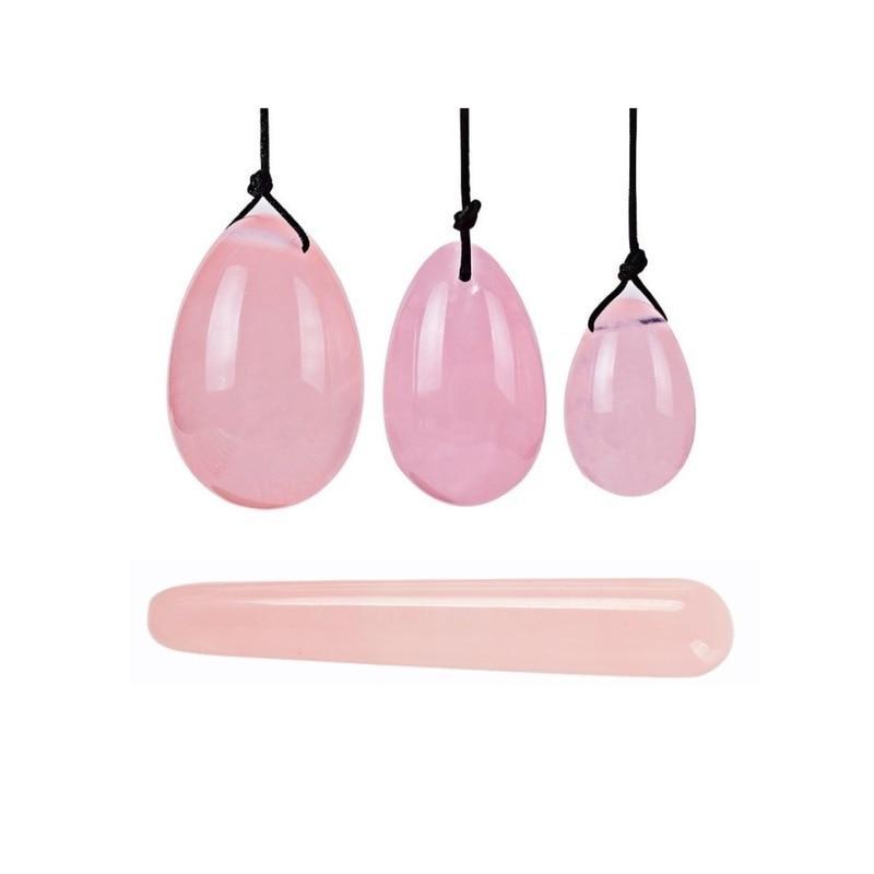 Yoni Egg Rose Quartz Jade Women Kegel Ben Wa Balls Crystal Kink Kegel Exercisers
