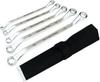 Michael Pro MP001034 Open End Wrench Set with Double Ring Offset Ring and Swan Neck Includes Roll Ideal for Car and 5-Piece (8x10, 12x13, 14x15,