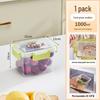 Compact Airtight Fresh-Keeping Box: Portable Refrigerator Storage, Freezable, Microwaveable, Egg Drainer, Fruit & Vegetable Organizer.