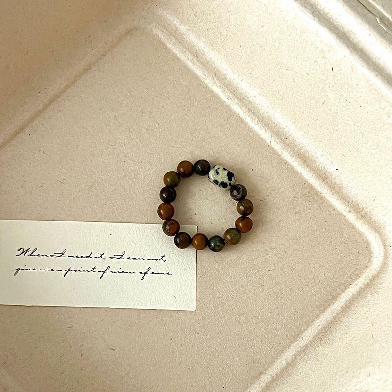 Цветное хрустальное кольцо с бисером, нишевый дизайн, чувство высокого класса, кольцо на палец, темперамент легкой роскоши, универсальные кольца-аксессуары