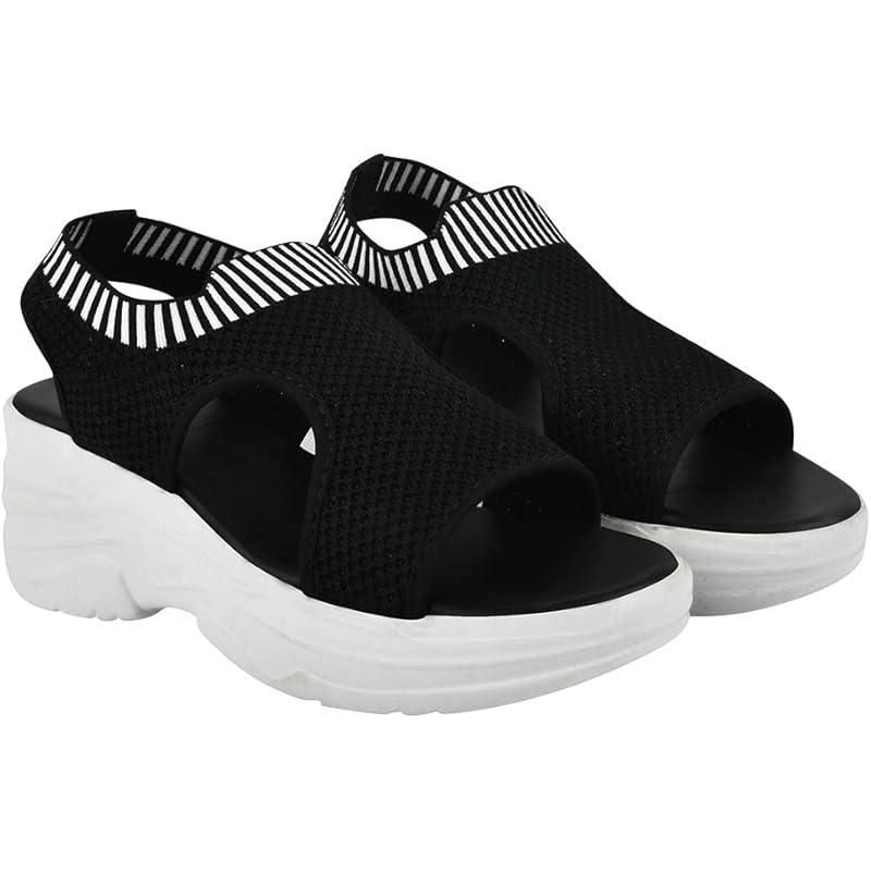 Shoetopia Girls War Black Sandal - 8 Uk (Girls-War-Black)
