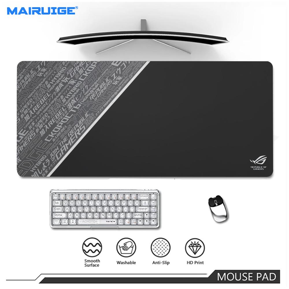 Cool Anime Asus Rog Mouse Pad Large monitor MousePad XXL Gaming Rubber mini PC Lock tablet mouse Desk Mat Computer Gamers office