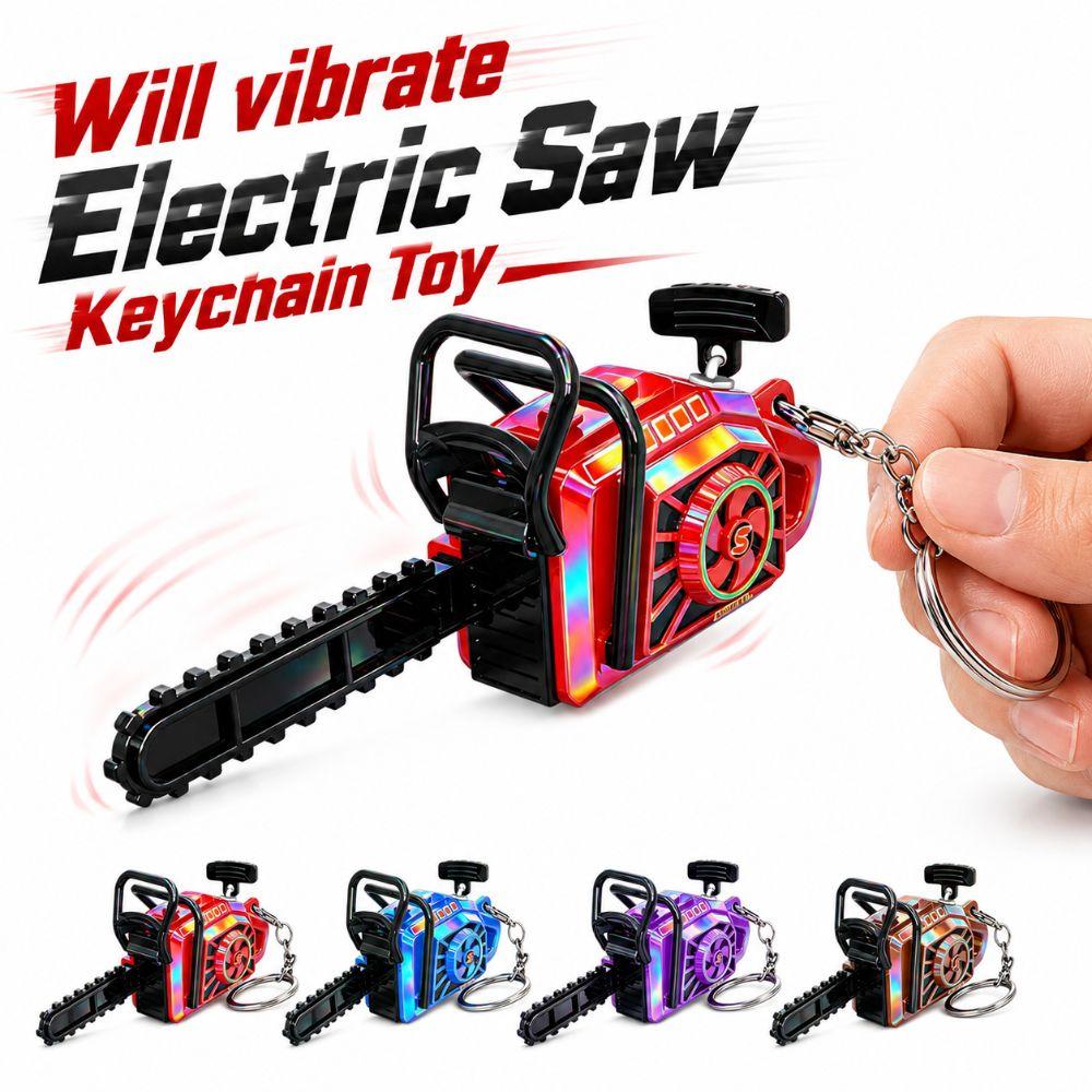 Plastic Power Saw Bag Pendant Clockwork Logging Saw Toy Gift Toy Key Decor