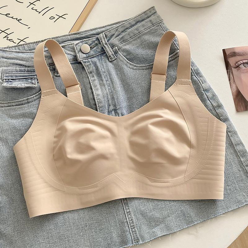 "Rabbit Ear Seamless Lifting Bra - Summer Thin, Anti-Sag, Soft Support for Larger Busts"