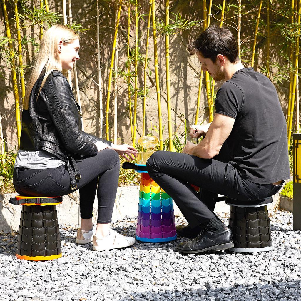 Portable Telescoping Stool  Retractable Lightweight Camping Stools