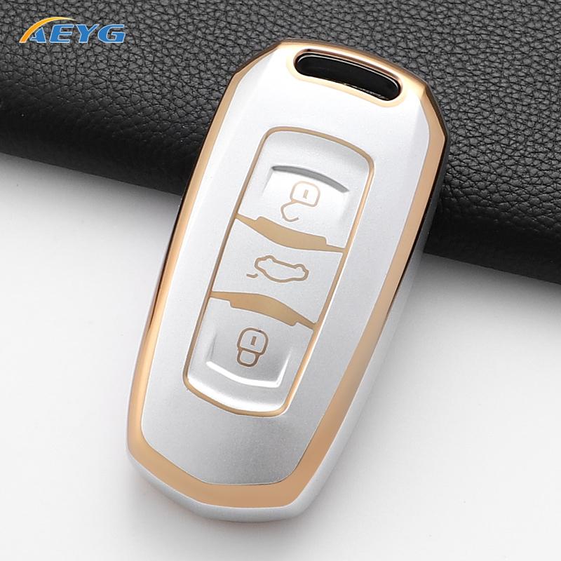Чехол-брелок для смарт-ключа автомобиля для Geely Atlas Boyue Nl3 Ex7 Suv Gt Gc9 Emgrand X7 Borui Держатель Авто Аксессуары