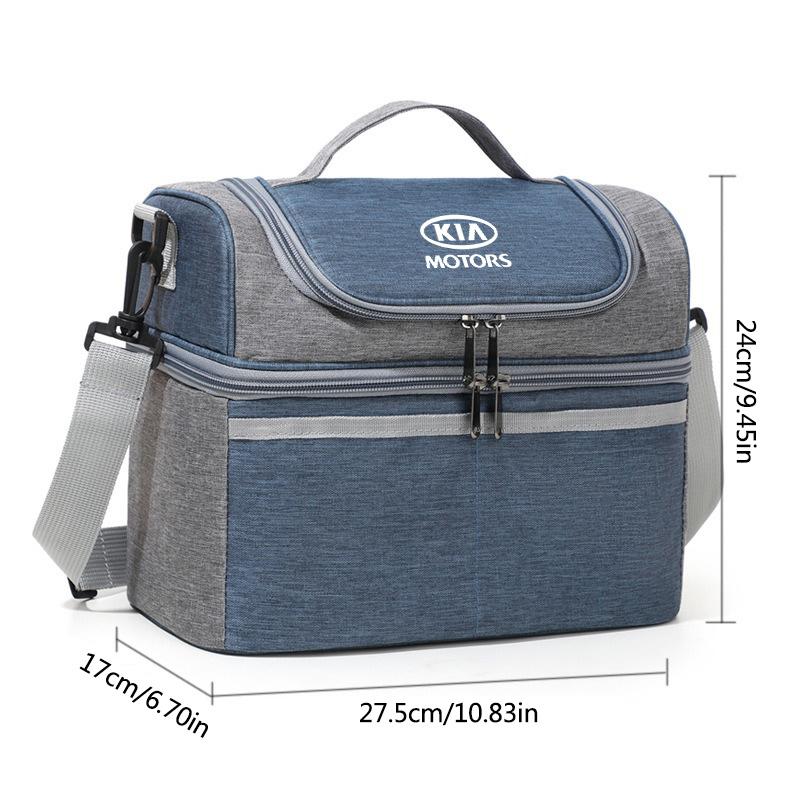 AAOD1 1pcs Reusable Insulated Thermal Bag Women Men Multifunctional Cooler and Warm Keeping Lunch Box For KIA Sportage Ceed Sorento K5