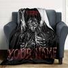 Name Custom Cannibal Corpse Print Flannel Blanket High Quality Warm Comfortable Cover for All Seasons Perfect for Gifts Home Decor