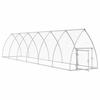 VidaXL Cage for Chickens Silver 600x105x120 Cm Galvanized Steel, Chicken Coop, Chicken Run, Chicken Coop with Run, Hut 172554