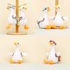 Adorable White Goose Plush Toy Keychain Cartoon Duck Doll Backpack Charm