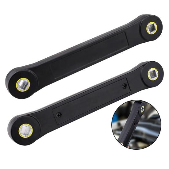 Автомобильный динамометрический ключ с набором переходников для торцевых головок, компактный, портативный, сверхпрочный, с узким доступом