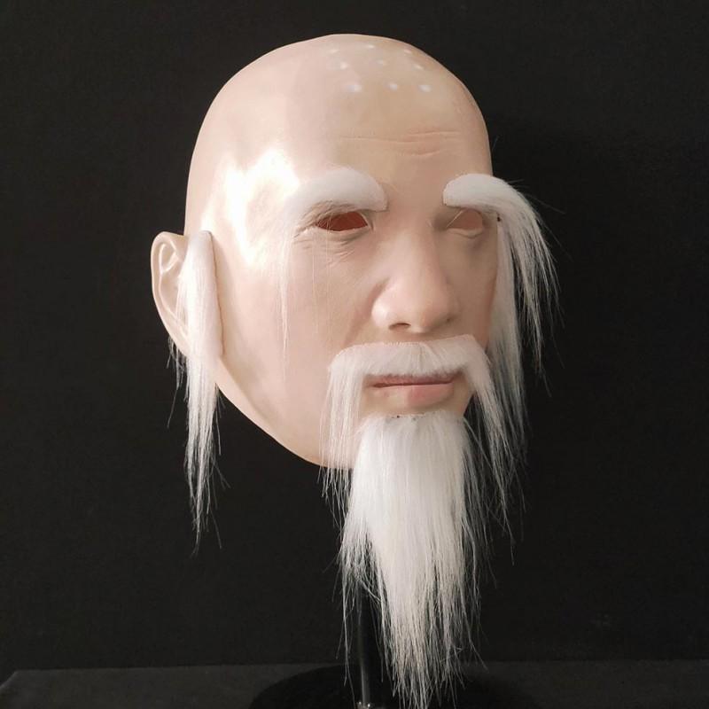 Bald Beauty Latex Mask Halloween Cosplay Costume Prop Film TV Party Decoration
